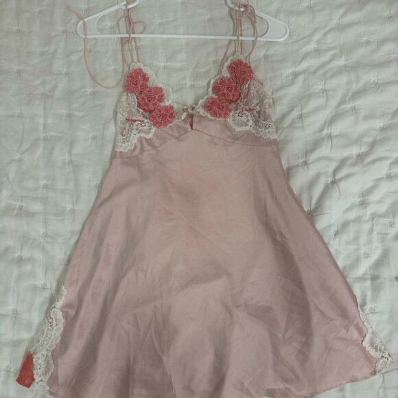 For Love & Lemons -- Sylvie Slip Dress -- Light Pink -- XXS - Picture 4 of 6